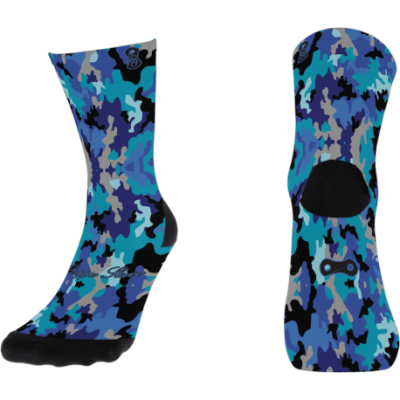 Media de Deportes Técnico Azul Camuflaxe de Estilo e rendemento con un toque de frescura